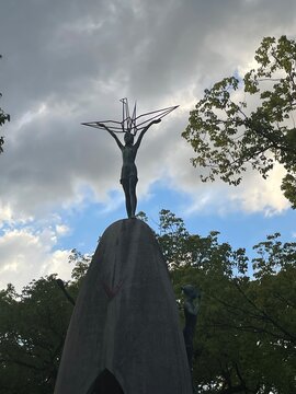 Sadako's Statue in Hiroshima's Peace Park