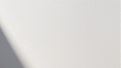 A close-up of a textured white wall with a dark shadow falling diagonally across it