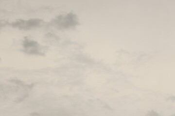 Blue sky with scattered white cumulus clouds