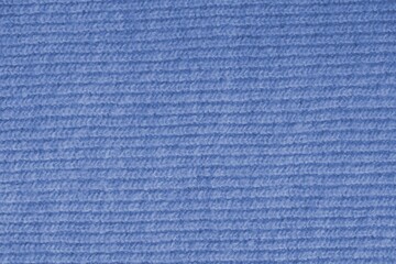 Knitted cashmere blue fabric texture with large fold
