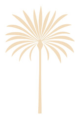 Fototapeta premium PNG Palm tree logo illustration design beige.