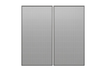 Elevator doors closing, abstract metal texture with subtle grid. Modern lift entrance, isolated on transparent background