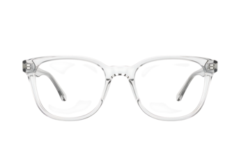 Transparent clear eyeglasses modern fashion accessory eyewear vision isolated on transparent background