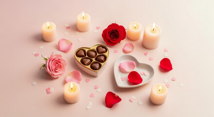 Sweet Indulgence and Romantic Ambiance A Heartwarming Arrangement for Special Moments and Celebrations