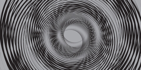 Spiral with gray colors lines as dynamic abstract vector background or logo or icon. spiral circle abstract