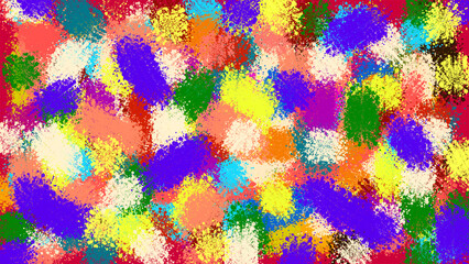 Abstract colorful brush strokes background