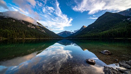 Mountain Lake Reflection.