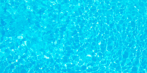 Clear water in swimming pool