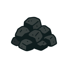 Charcoal Illustration on White Background