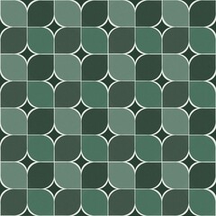 seamless geometric pattern Green