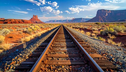 Railroad to Monument Valley.