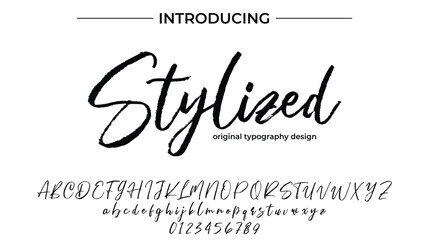 Stylized - Elegant Script Font for Smooth Handwritten Design and Creative Typography