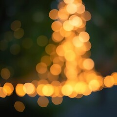 Obraz premium Soft, blurred bokeh lights creating a dreamy, ethereal, and atmospheric background effect, abstract, glow