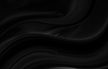Obraz premium Black gray satin dark fabric texture luxurious shiny that is abstract silk cloth background with patterns soft waves blur beautiful.