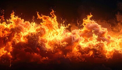 Obraz premium fire flame texture background