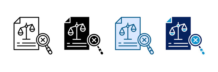 Identify Bias Icon Set Multiple Style Collection