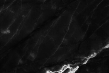 Black marble natural pattern for background, abstract natural marble black and white