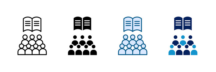 Classroom Lesson Icon Set Multiple Style Collection