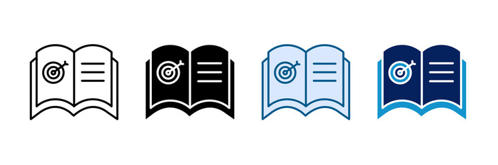 Learning Objectives Icon Set Multiple Style Collection