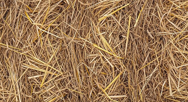 Close-up view of dry straw texture, perfect for backgrounds and textures