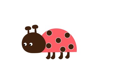 シンプルイラスト　てんとう虫