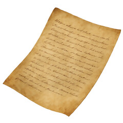 Vintage Handwritten Letter on Aged Paper