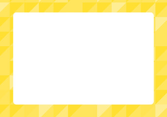 Simple Geometric Frame Background Vector  yellow