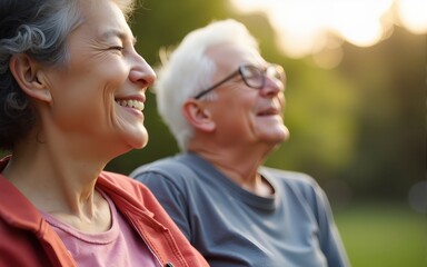 Contented senior - elderly individual enjoying social activity, highlighting benefits of active social participation for seniors, promoting mental, emotional health, creating a sense of belonging