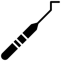 Dental probe icon for dental, website, application, printing, document, poster design, etc