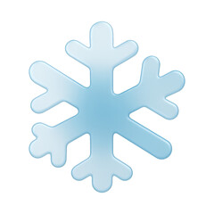 Obraz premium PNG Blue snowflake illustration design.