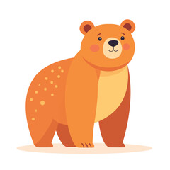 Fototapeta premium Cute Cartoon Bear Vector Illustration