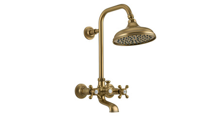 Elegant bronze shower faucet with cross handles for a luxurious bathroom remodel