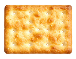 Crunchy Round Snack Biscuit Close-Up Isolated