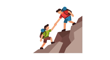 Supporting Ascent: Helping Hand on Rocky Terrain Towards Peak Success and Collaborative Journey