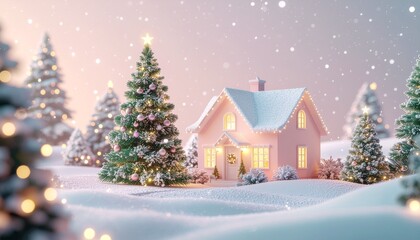 christmas tree in front of the house