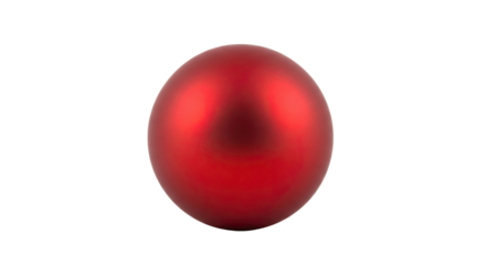 A single, smooth red egg with a metallic satin finish and soft reflections stands vertically, creating a minimalist and elegant abstract composition