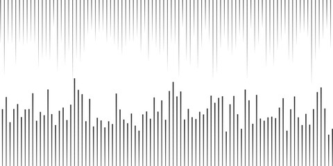 Abstract Random Black Line Composition on a White Background: A Minimalist Vector Illustration Design.