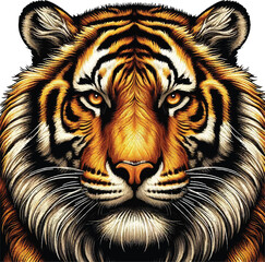 Fototapeta premium art of head tiger