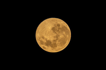 Photograph of the November 2025 Beaver Moon Supermoon over the Blue Mountains in NSW, Australia.
