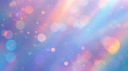 Pastel colored bokeh lights abstract background with dreamy feel wallpaper 4k, Generative AI