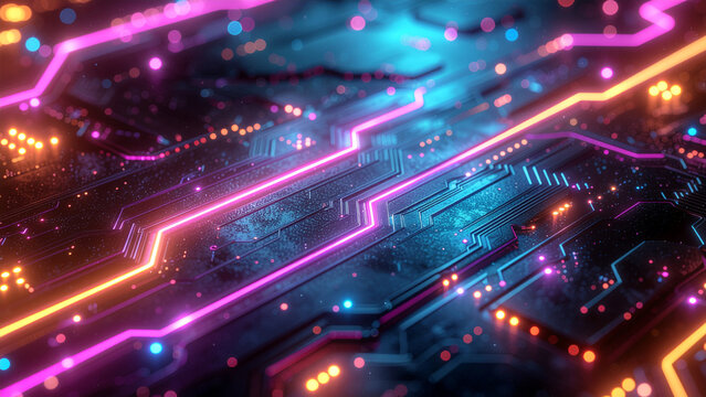 Bright glowing star lights in the night city illustration with colorful vector motion design pattern for holiday celebration backgrounds