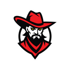 cowboy hat with red hat