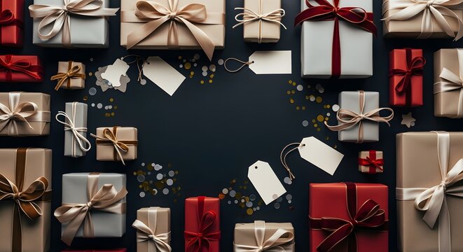 Smiling woman relaxing comfortably at home, browsing and shopping online with her smartphone by a warm fireplace adorned with festive holiday lights, embracing modern digital convenience