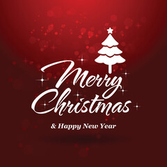 merry christmas greeting card