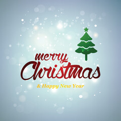 merry christmas greeting card