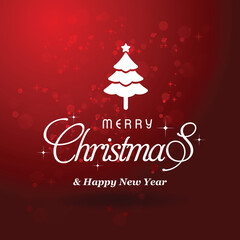 merry christmas greeting card