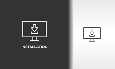 Installation Vector, Icon Or Logo Sign Isolated Symbol Illustration