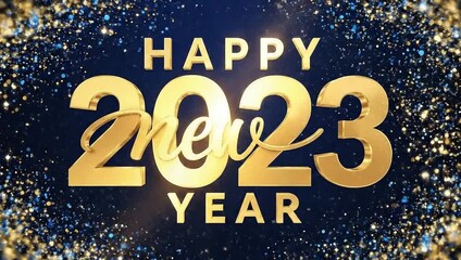 Happy new year 2023 celebration - Powered by Adobe