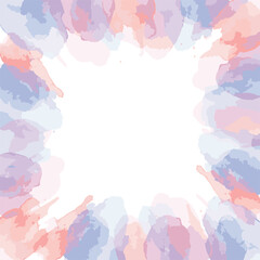 Abstract Art Background Template with Light Colour Splatters and Copy Space