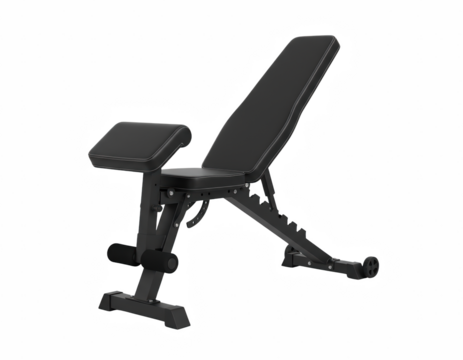 Adjustable Weight Bench with Preacher Curl Pad
